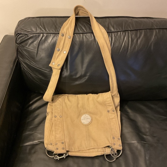 Vintage Diesel cotton canvas messenger bag - Picture 3 of 10